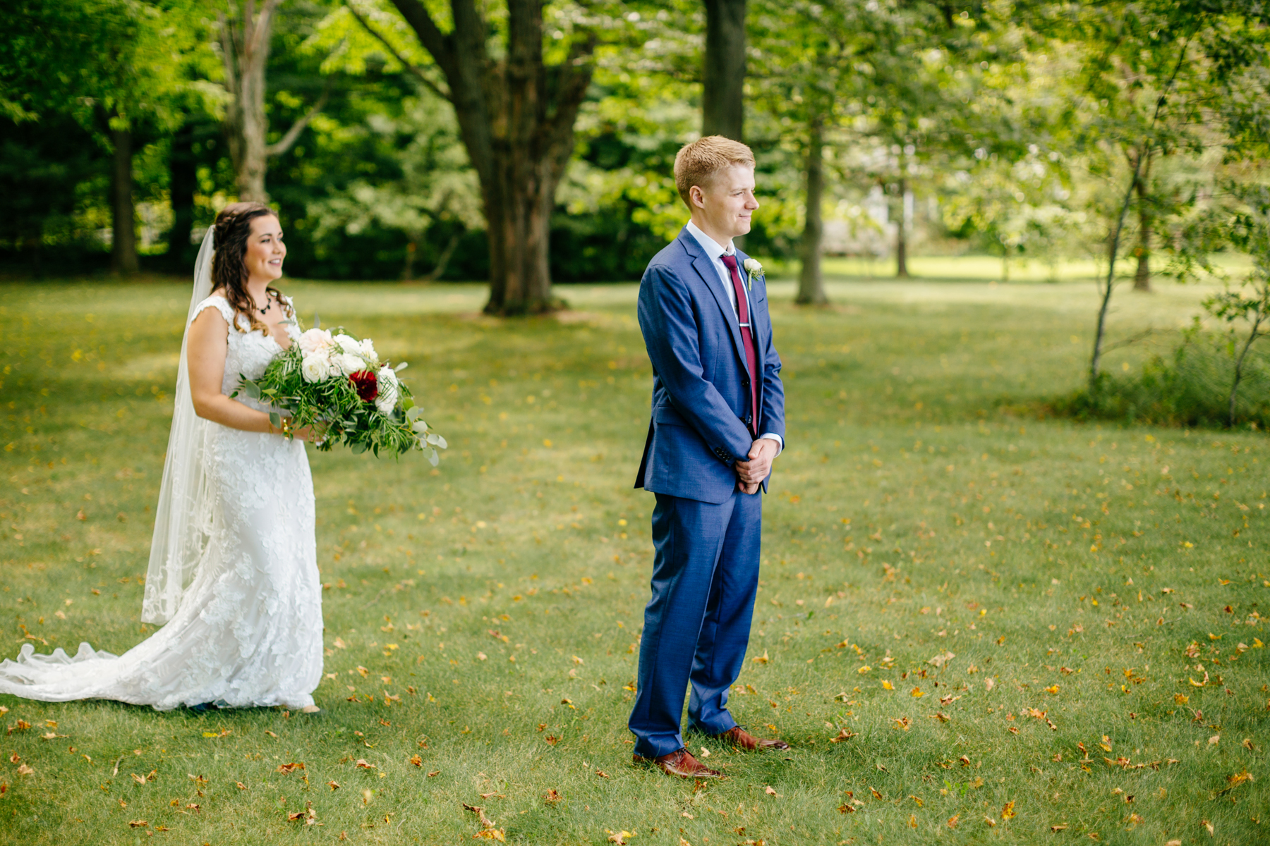 Lakeside wedding ceremony in Holland Michigan