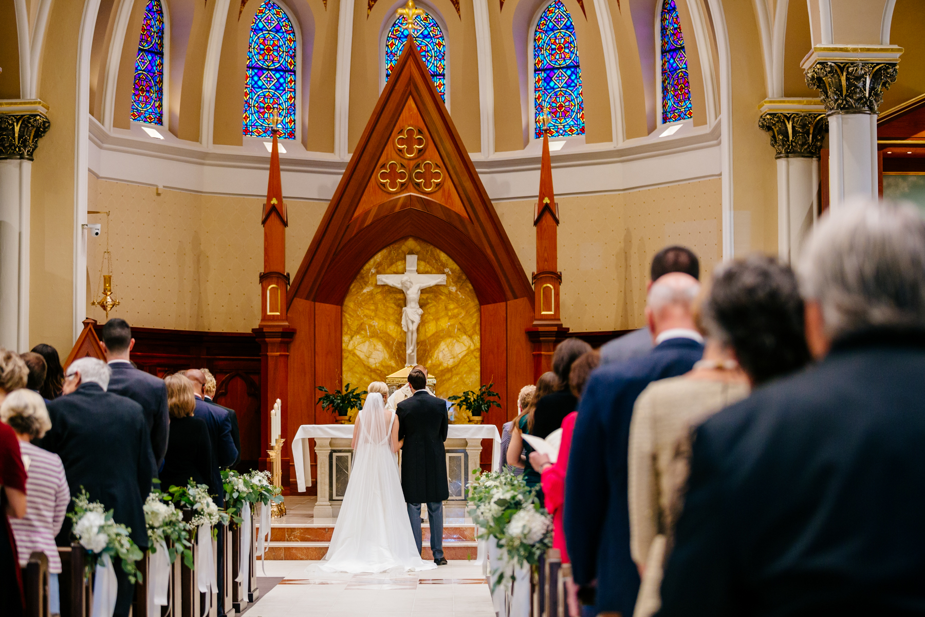 Wedding Ceremony at St. Mary's Cathedral in Saginaw
