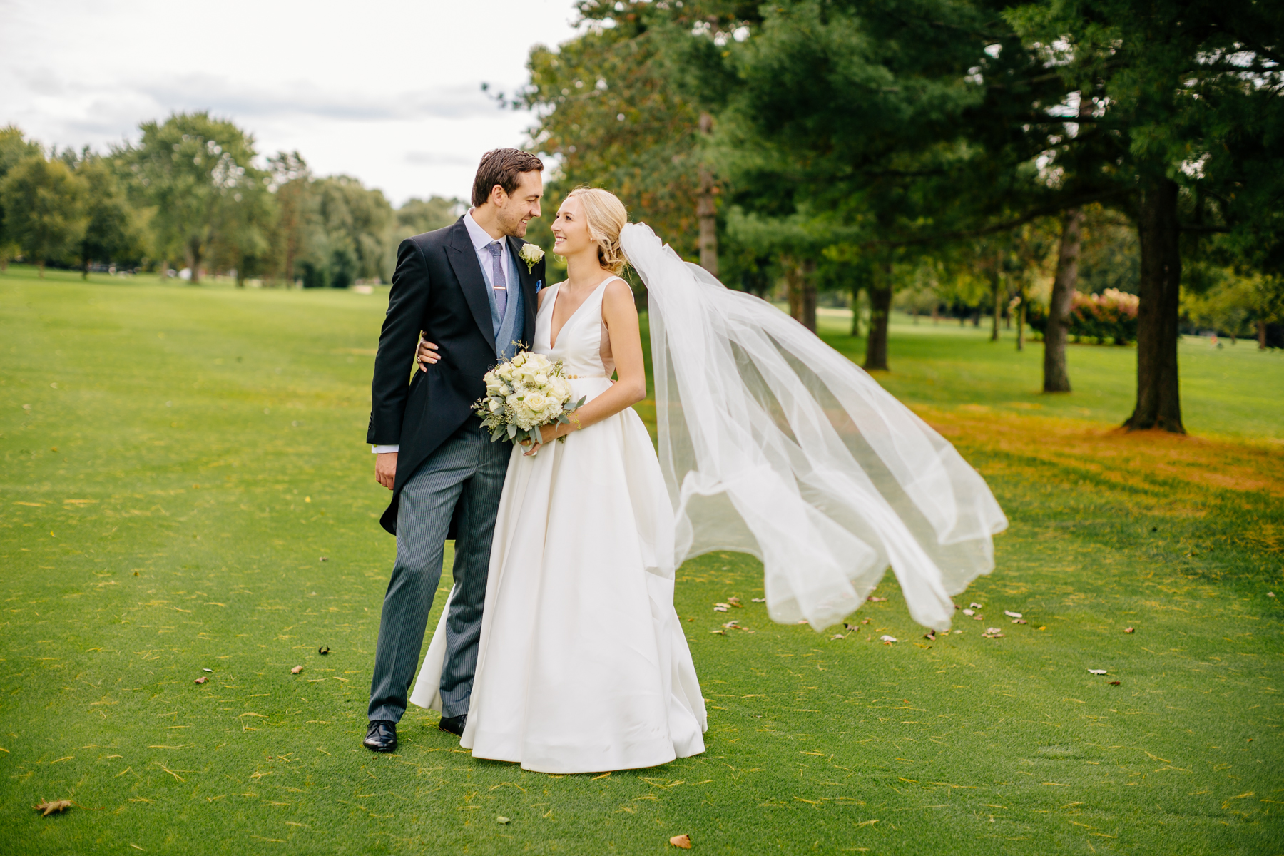 Bride and Groom at Saginaw Country Club